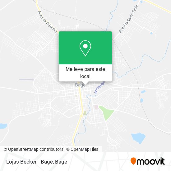 Lojas Becker - Bagé mapa