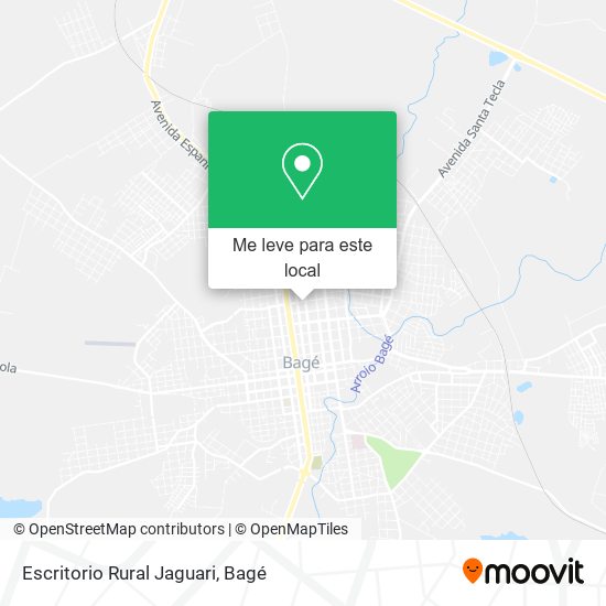 Escritorio Rural Jaguari mapa