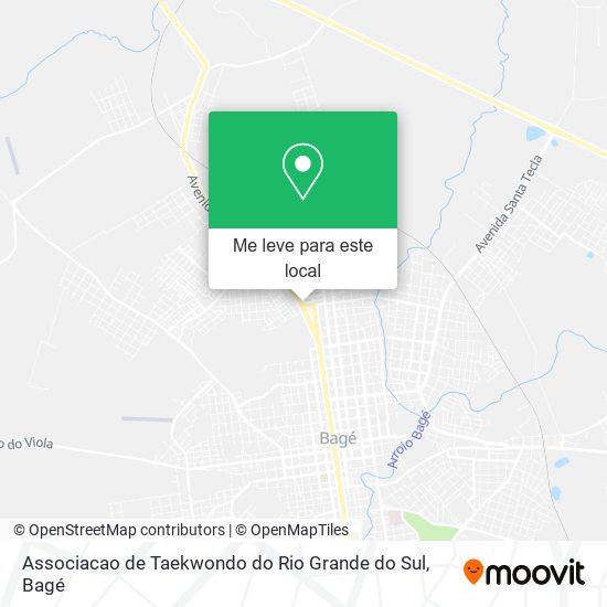 Associacao de Taekwondo do Rio Grande do Sul mapa