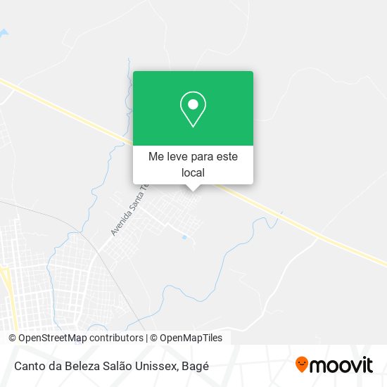 Canto da Beleza Salão Unissex mapa