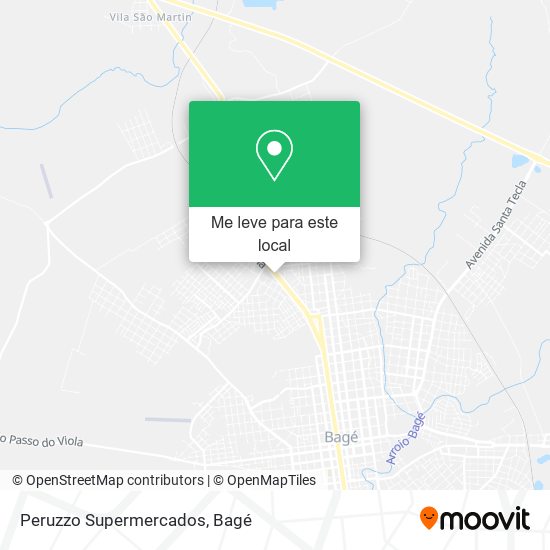 Peruzzo Supermercados mapa