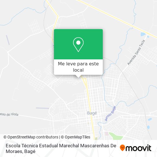 Escola Técnica Estadual Marechal Mascarenhas De Moraes mapa