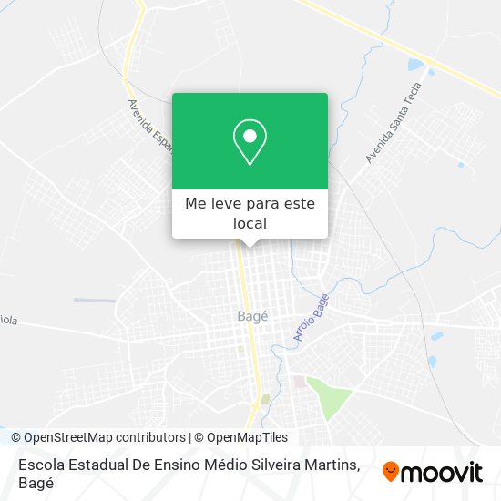 Escola Estadual De Ensino Médio Silveira Martins mapa
