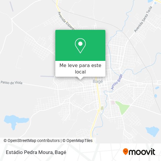Estádio Pedra Moura mapa