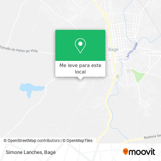 Simone Lanches mapa
