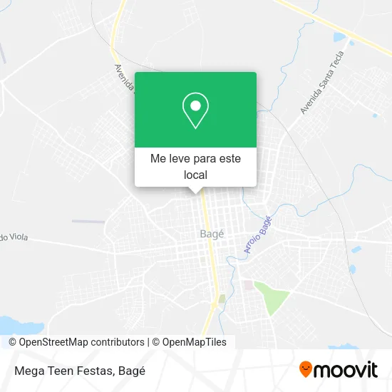 Mega Teen Festas mapa
