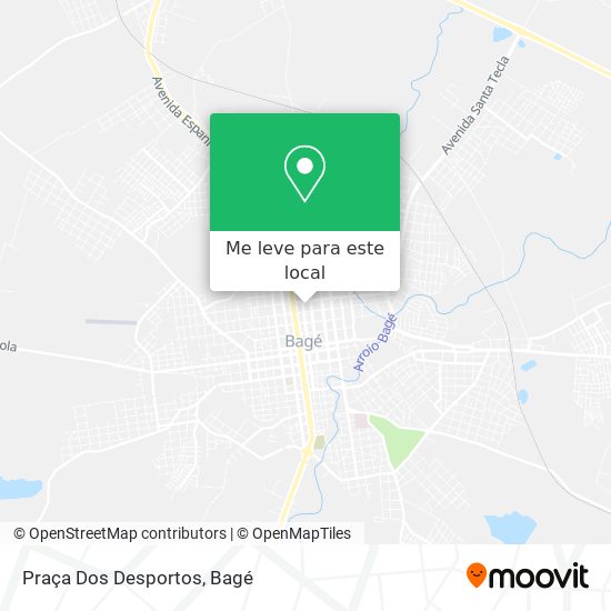 Praça Dos Desportos mapa