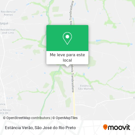 Estância Verão mapa
