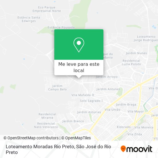 Loteamento Moradas Rio Preto mapa