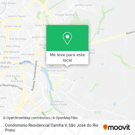 Condomínio Residencial Damha V mapa