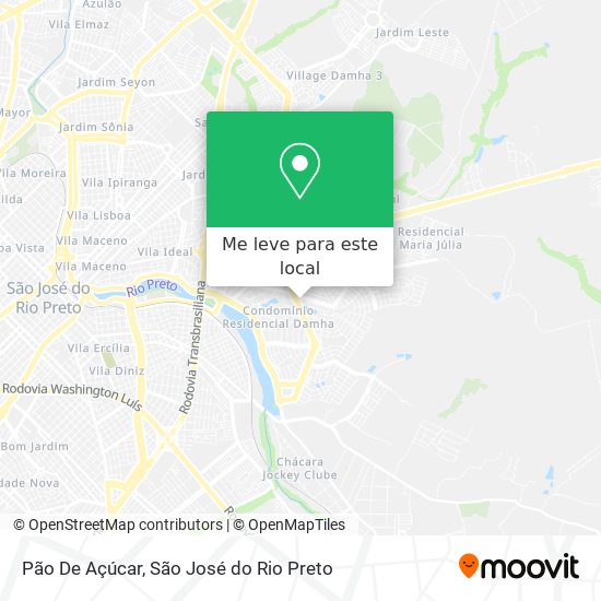 Pão De Açúcar mapa