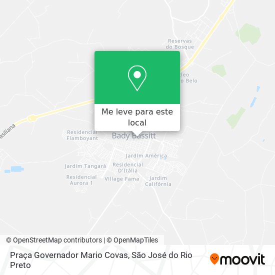 Praça Governador Mario Covas mapa