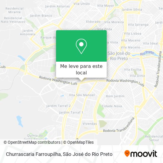 Churrascaria Farroupilha mapa