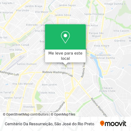 Cemitério Da Ressurreição mapa
