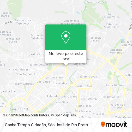 Ganha Tempo Cidadão mapa