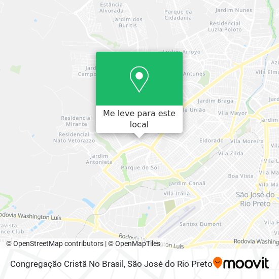 Congregação Cristã No Brasil mapa
