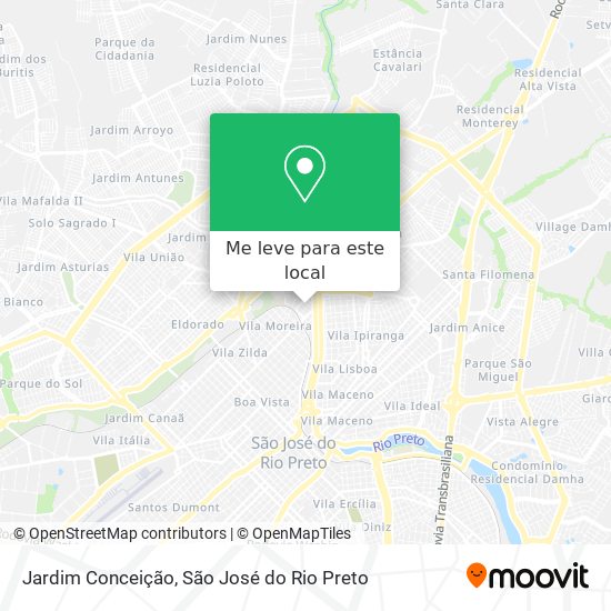 Jardim Conceição mapa