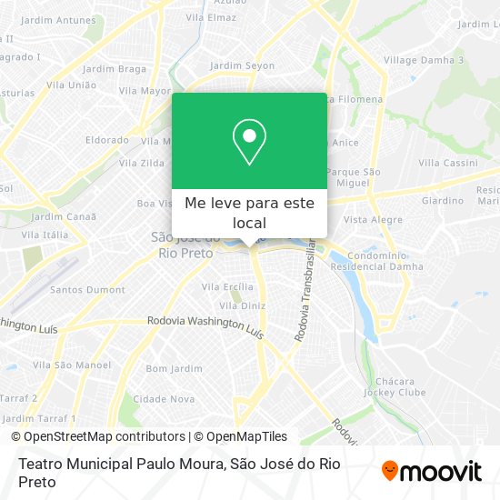 Teatro Municipal Paulo Moura mapa