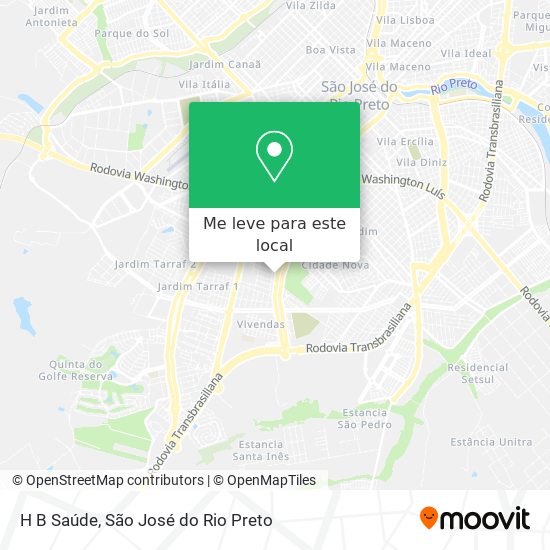 H B Saúde mapa