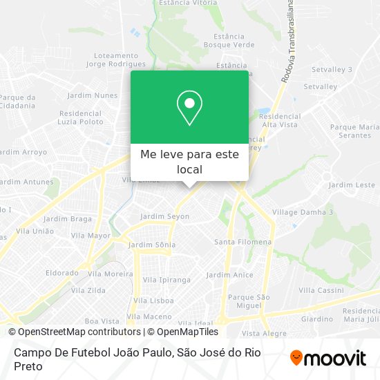 Campo De Futebol João Paulo mapa