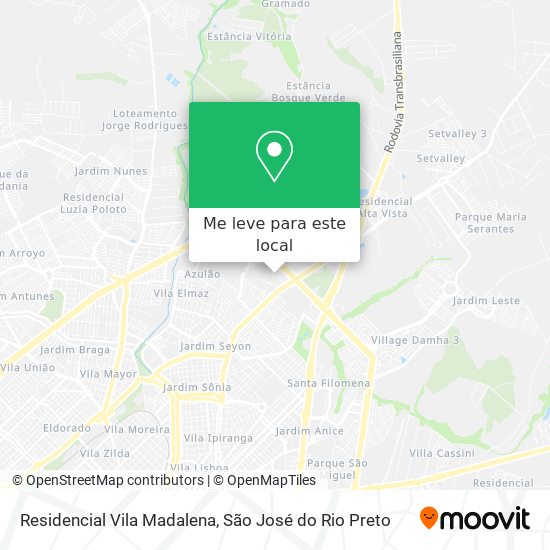 Residencial Vila Madalena mapa