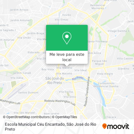 Escola Municipal Céu Encantado mapa