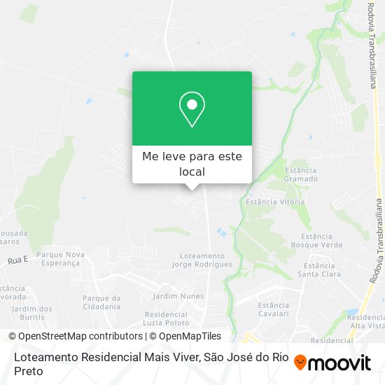 Loteamento Residencial Mais Viver mapa