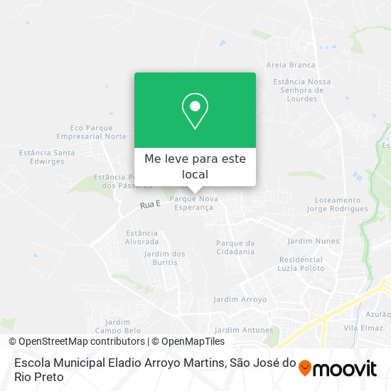 Escola Municipal Eladio Arroyo Martins mapa