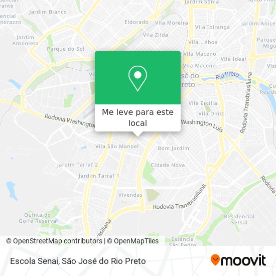 Escola Senai mapa