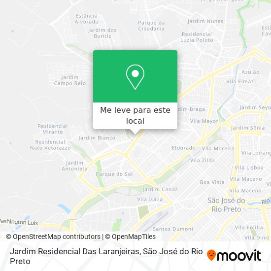 Jardim Residencial Das Laranjeiras mapa