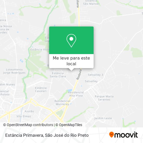 Estância Primavera mapa