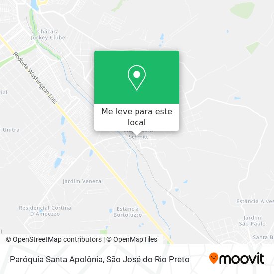 Paróquia Santa Apolônia mapa