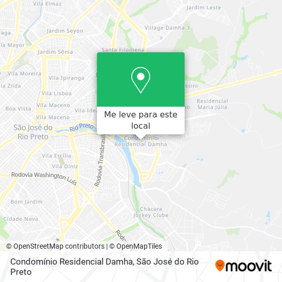 Condomínio Residencial Damha mapa