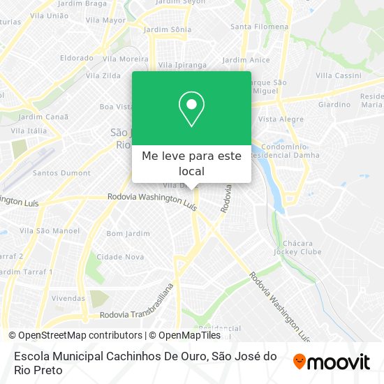 Escola Municipal Cachinhos De Ouro mapa