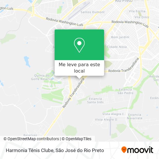 Harmonia Tênis Clube mapa