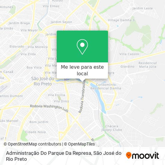 Administração Do Parque Da Represa mapa