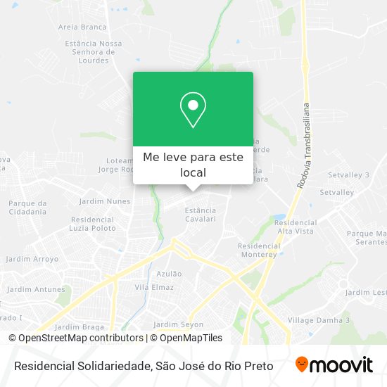 Residencial Solidariedade mapa