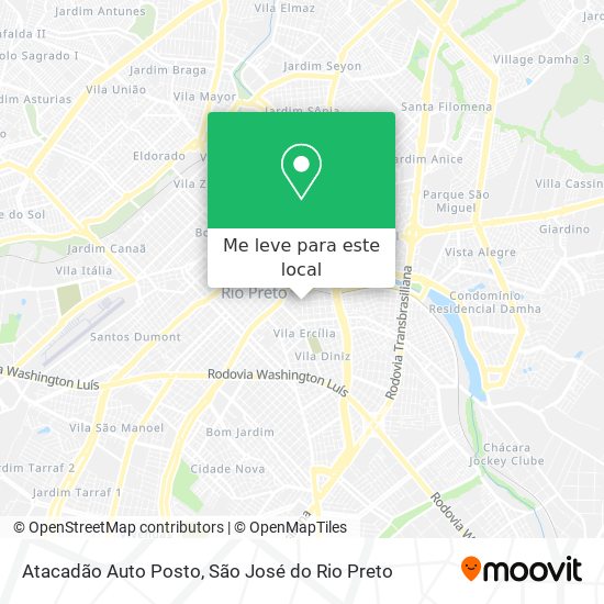 Atacadão Auto Posto mapa