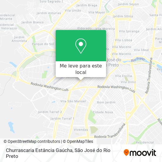 Churrascaria Estância Gaúcha mapa