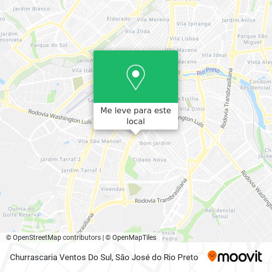 Churrascaria Ventos Do Sul mapa