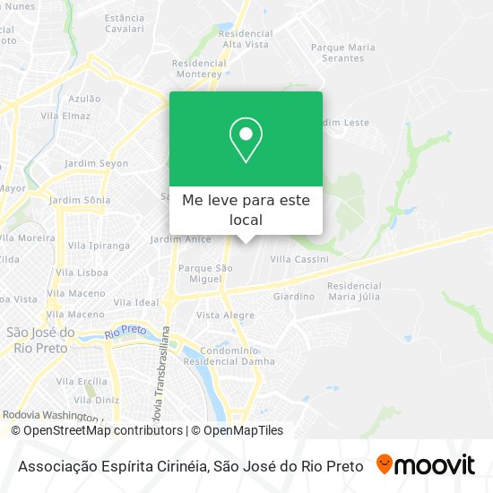 Associação Espírita Cirinéia mapa