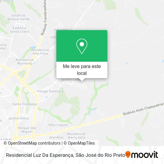 Residencial Luz Da Esperança mapa