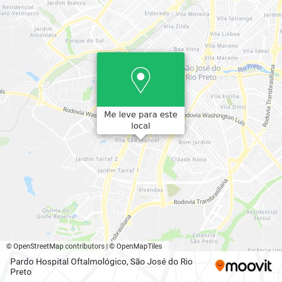 Pardo Hospital Oftalmológico mapa