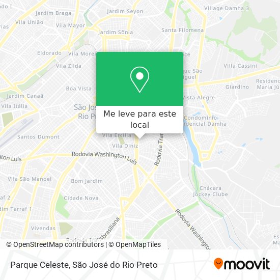 Parque Celeste mapa