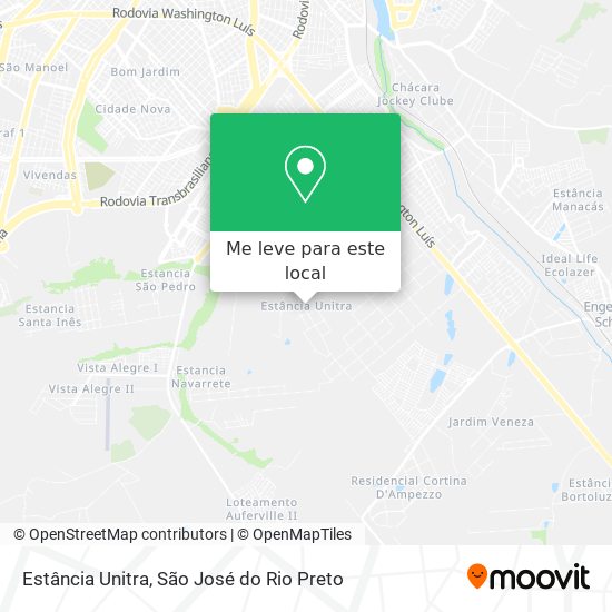 Estância Unitra mapa