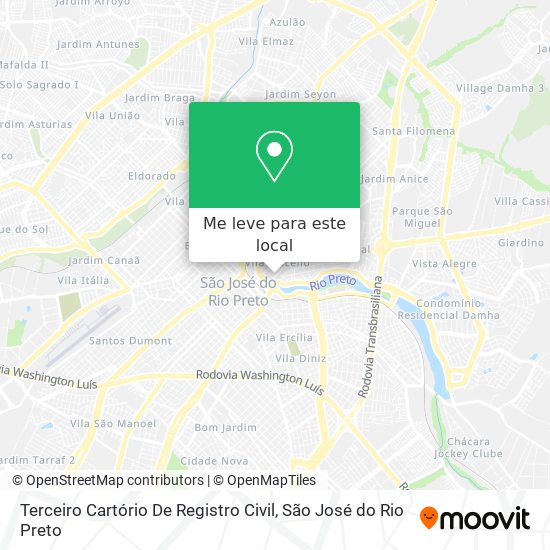 Terceiro Cartório De Registro Civil mapa