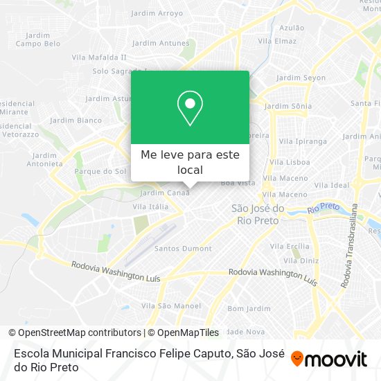 Escola Municipal Francisco Felipe Caputo mapa