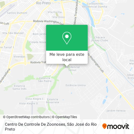 Centro De Controle De Zoonoses mapa