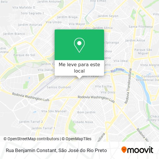 Rua Benjamin Constant mapa