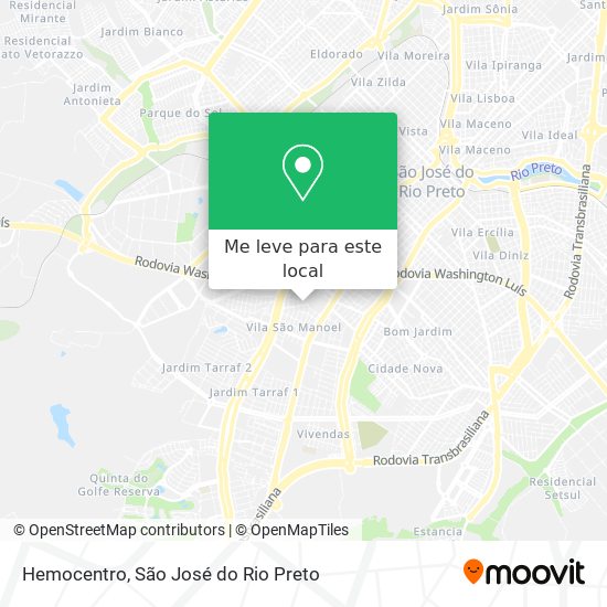 Hemocentro mapa